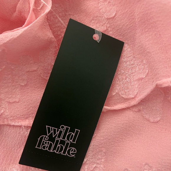 Pink Ruffled Midi Dress - Picture 5 of 7